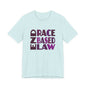 END RACE BASED LAW Purple T-Shirt Short Sleeve