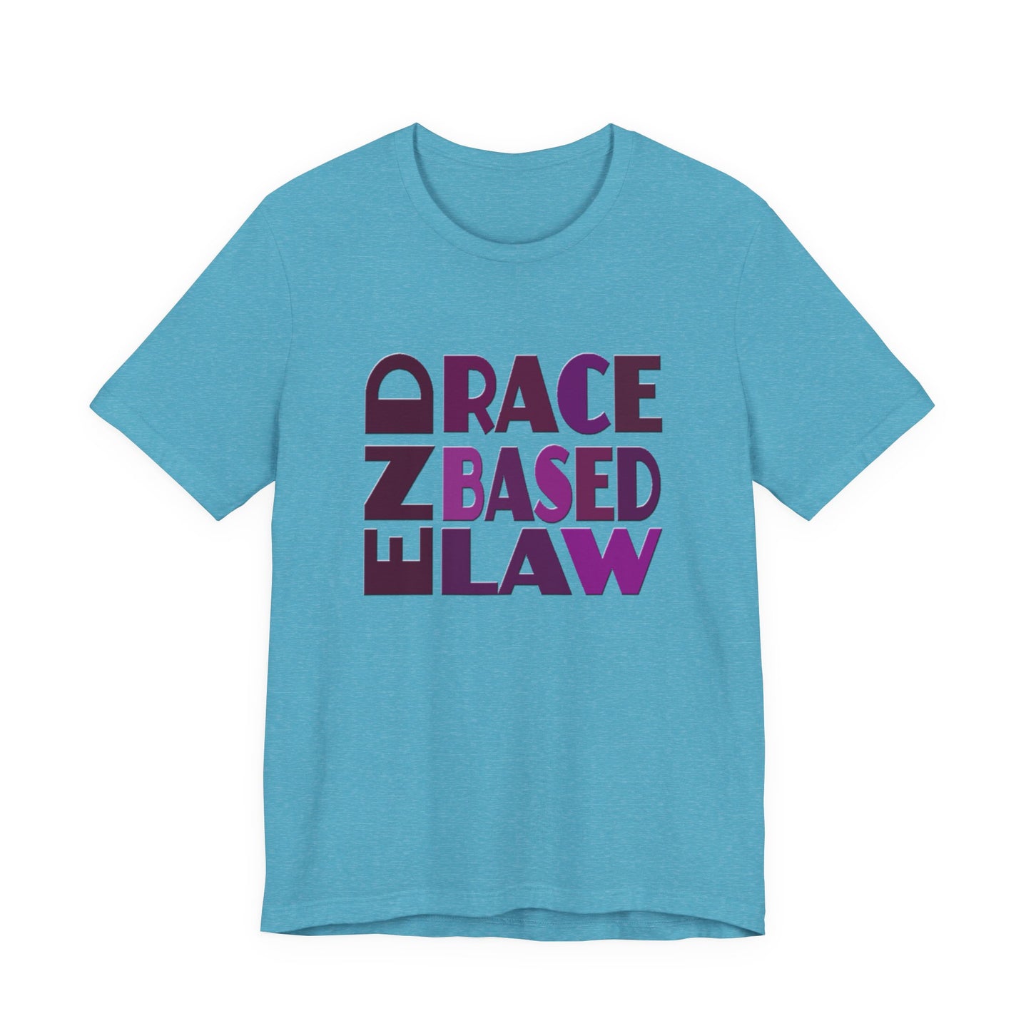 END RACE BASED LAW Purple T-Shirt Short Sleeve