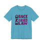 END RACE BASED LAW Purple T-Shirt Short Sleeve