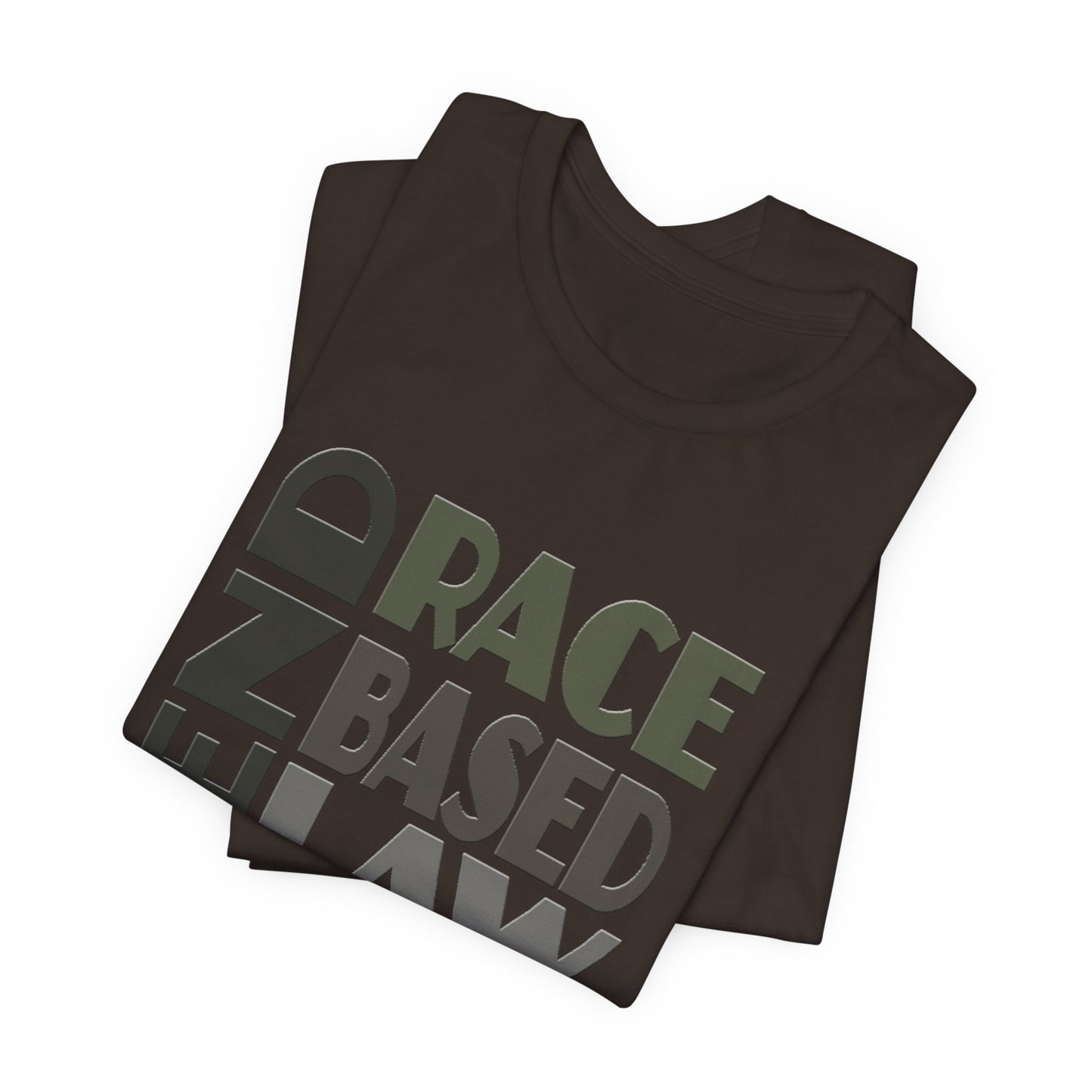 END RACE BASED LAW Grey T-Shirt Short Sleeve