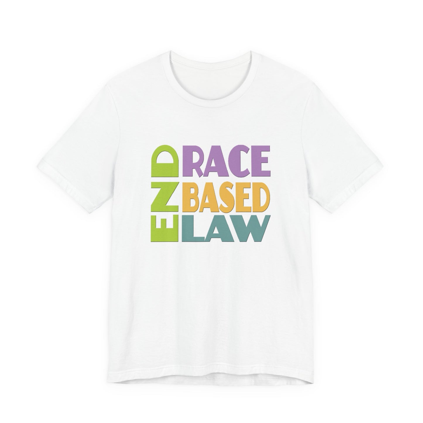 END RACE BASED LAW Pastel T-Shirt Short Sleeve