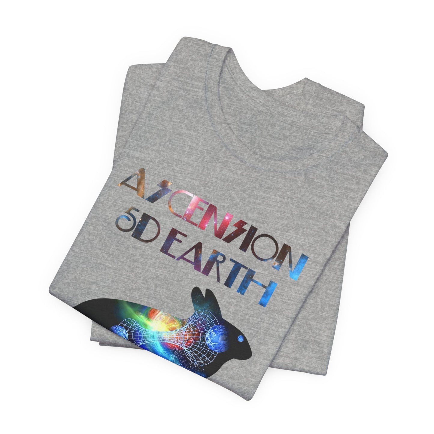 Ascension 5D Earth Rabbit T-Shirt Short Sleeve