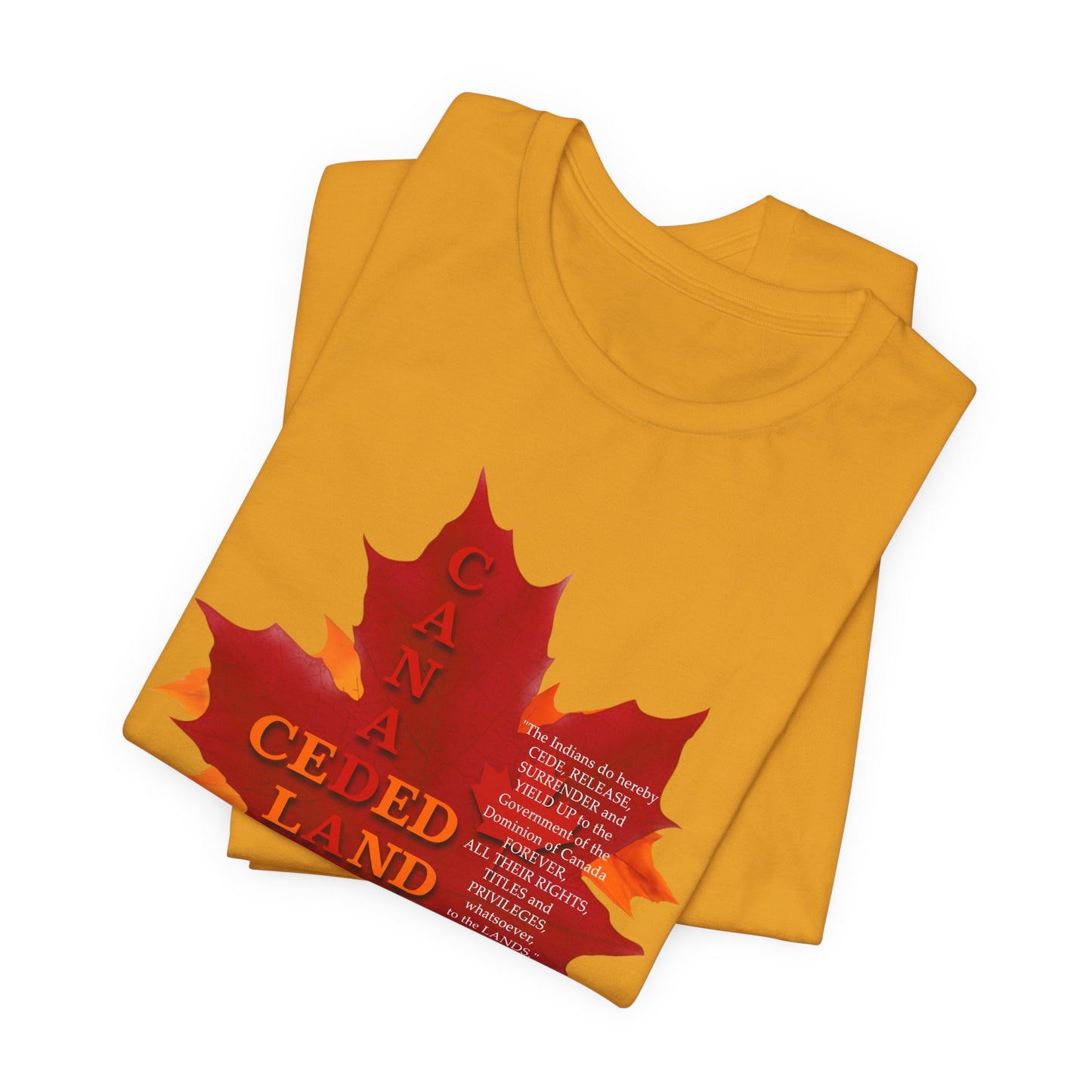 Canada Ceded Land T-Shirt Short Sleeve