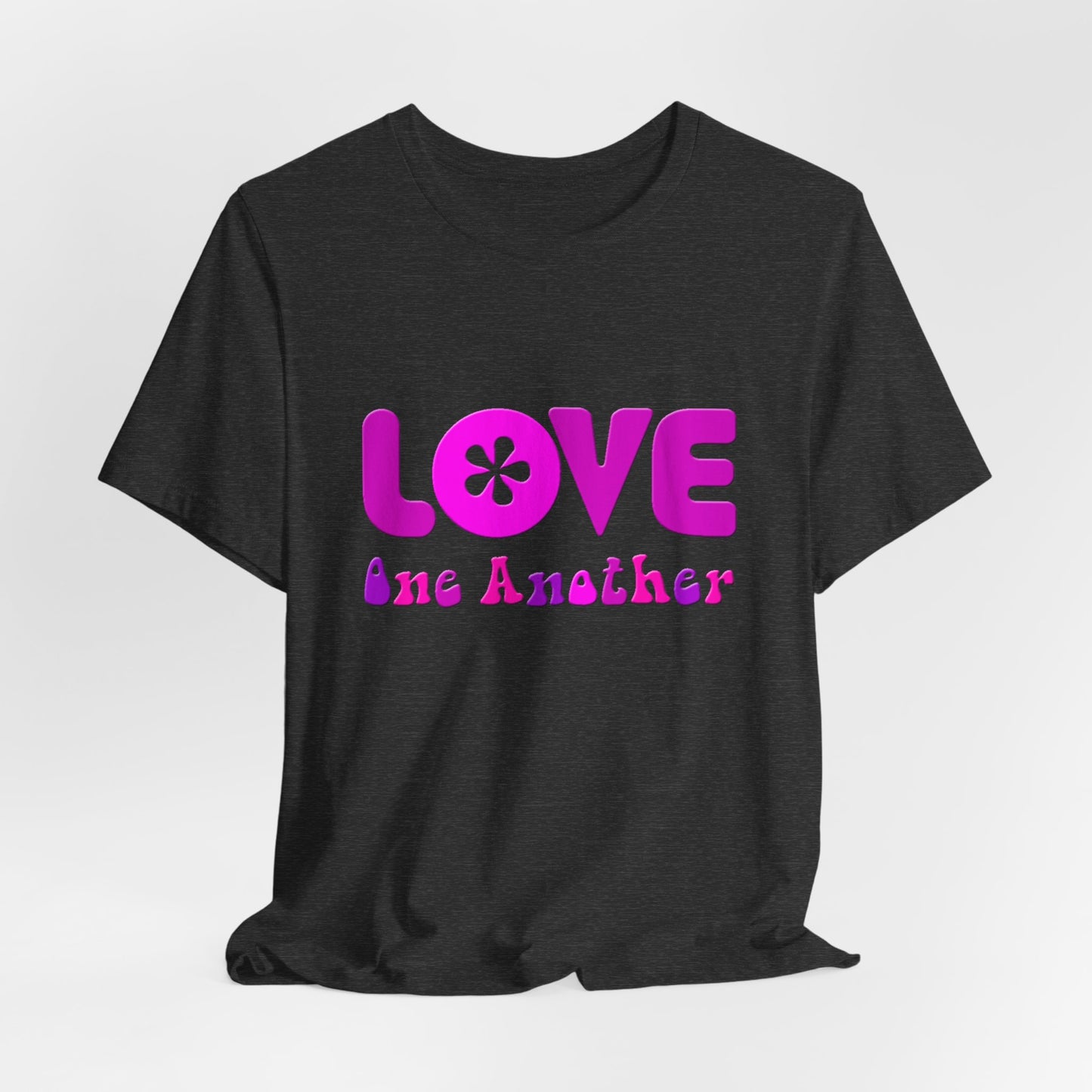 Love One Another Pink T-Shirt Short Sleeve