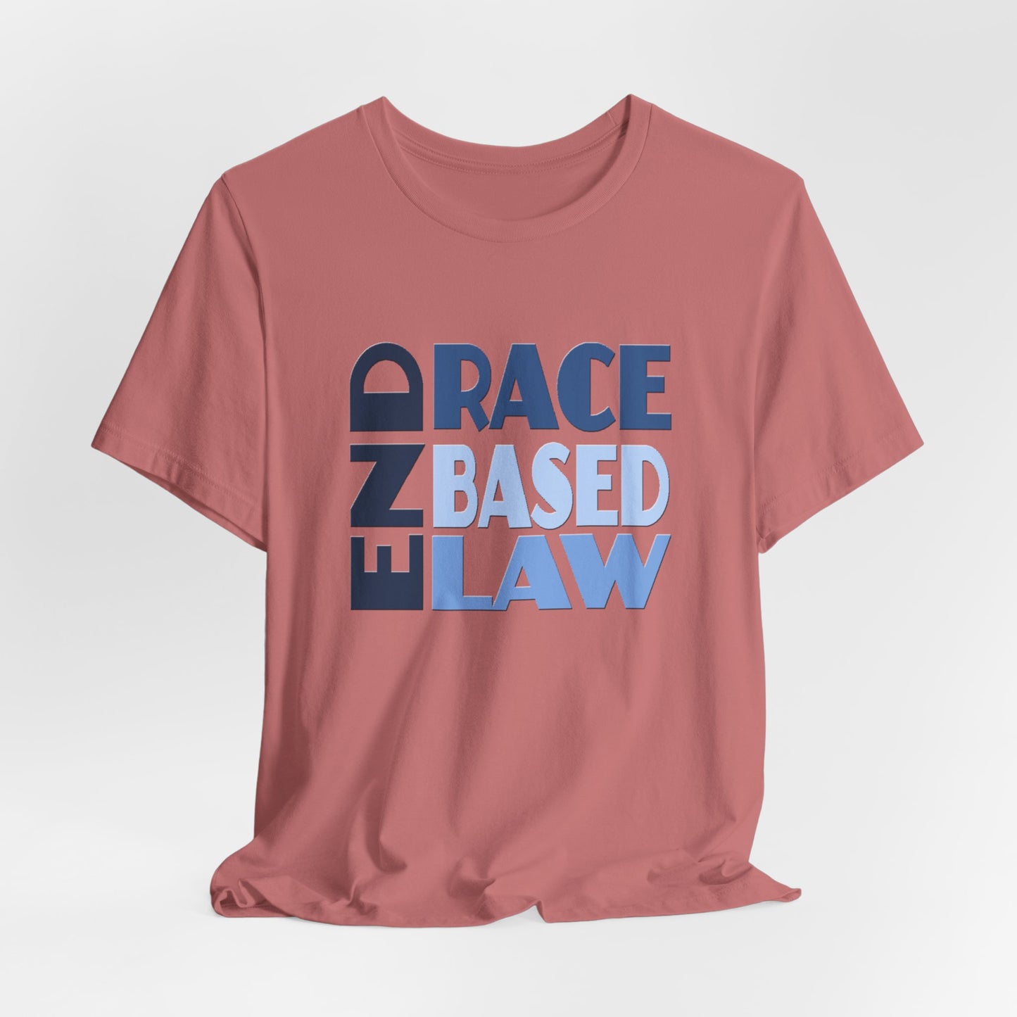 END RACE BASED LAW Blue T-Shirt Short Sleeve