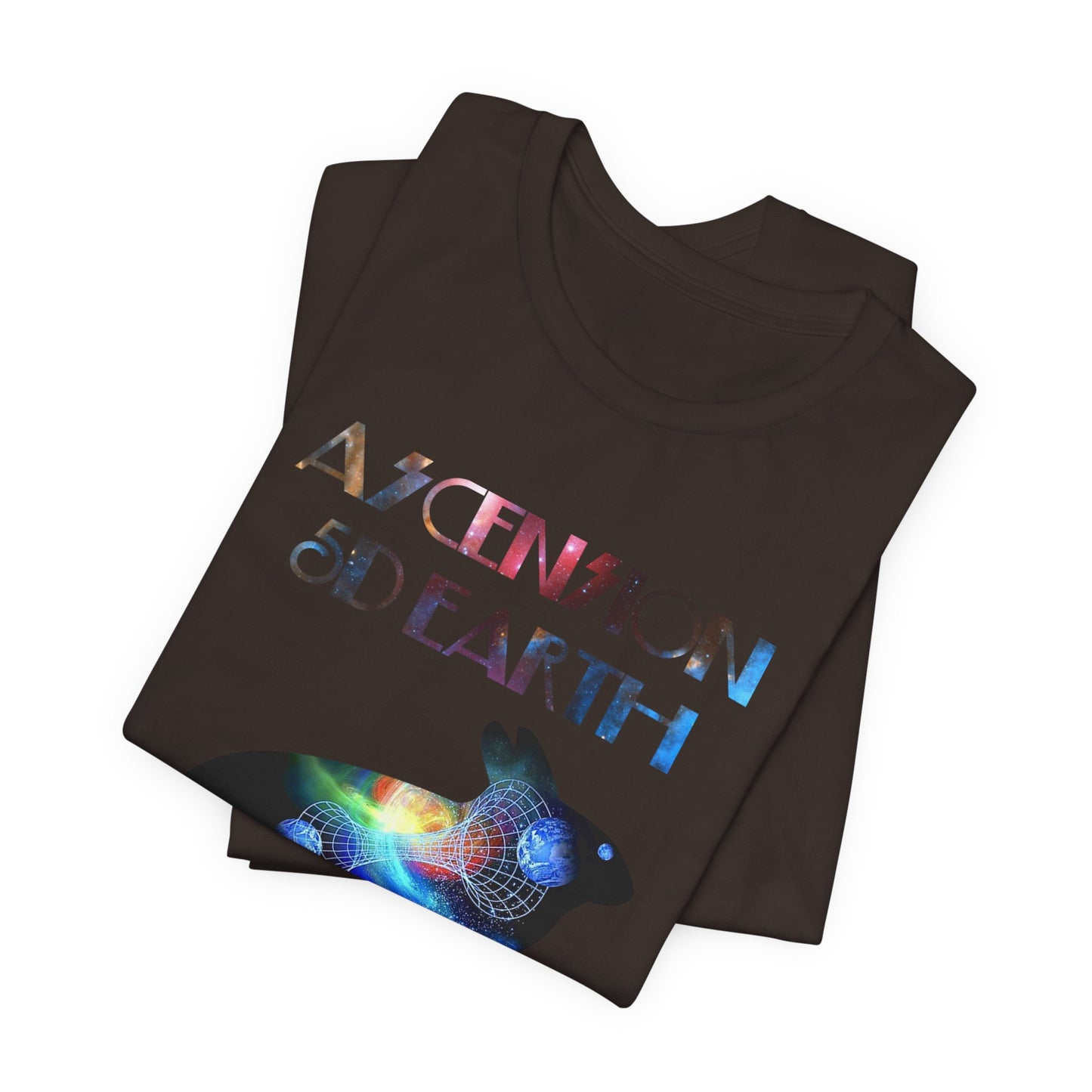 Ascension 5D Earth Rabbit T-Shirt Short Sleeve
