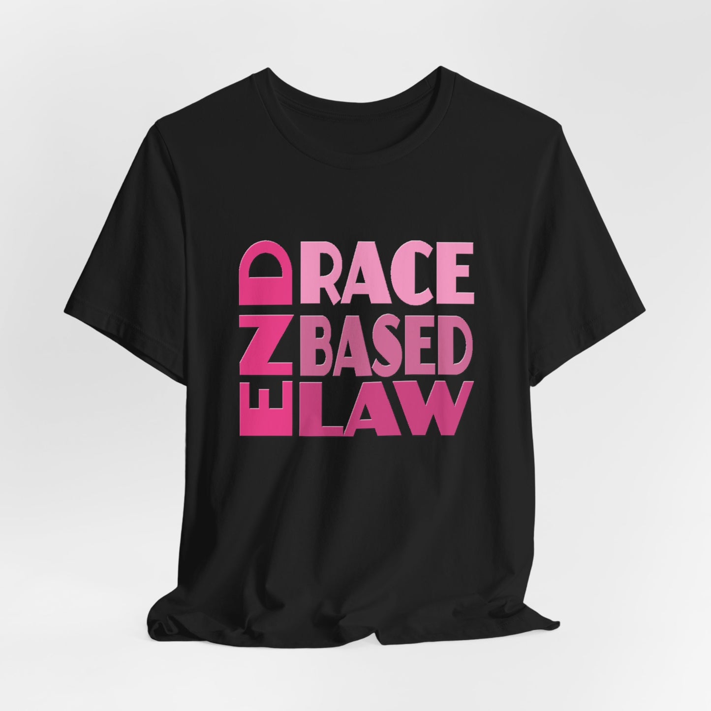 END RACE BASED LAW Pink T-Shirt Short Sleeve