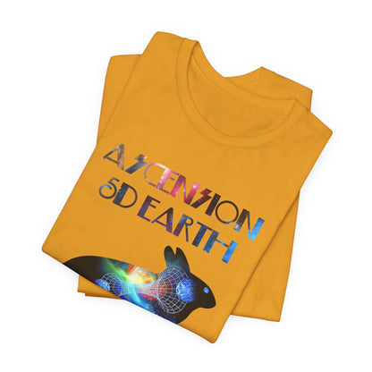 Ascension 5D Earth Rabbit T-Shirt Short Sleeve