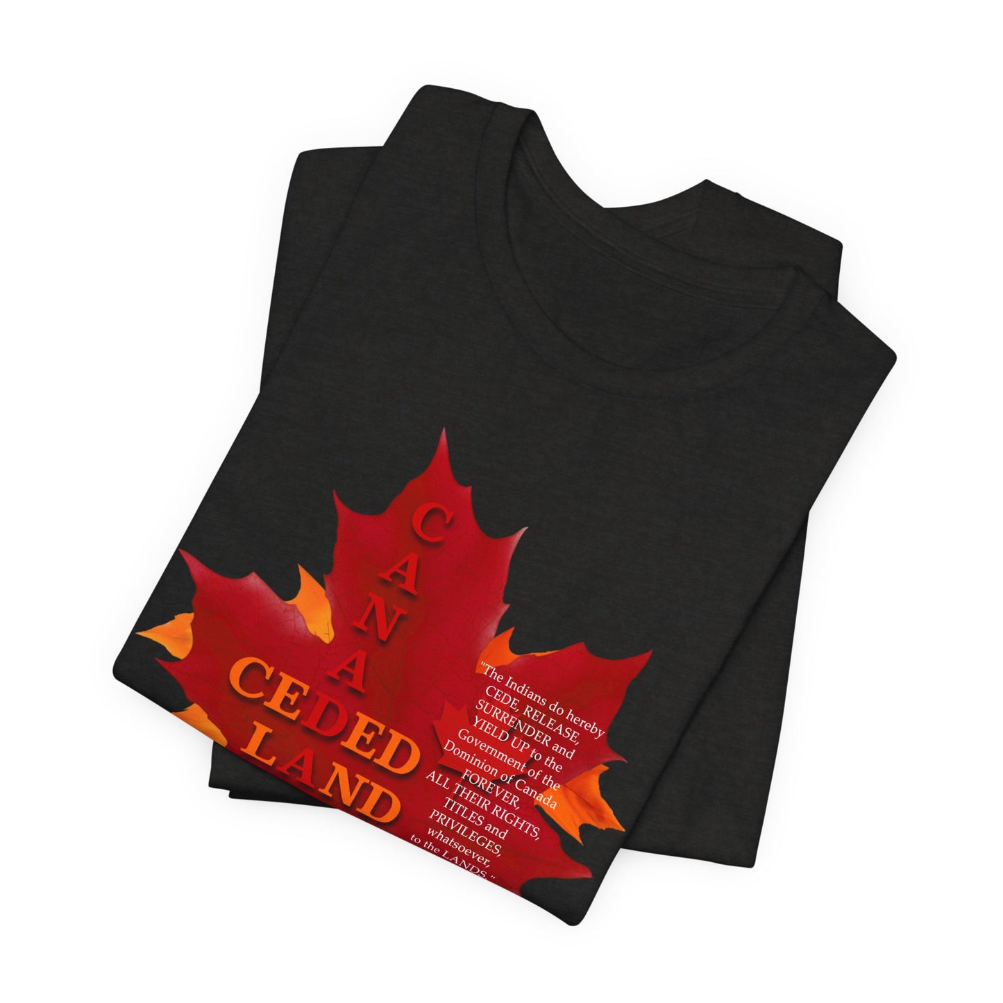 Canada Ceded Land T-Shirt Short Sleeve