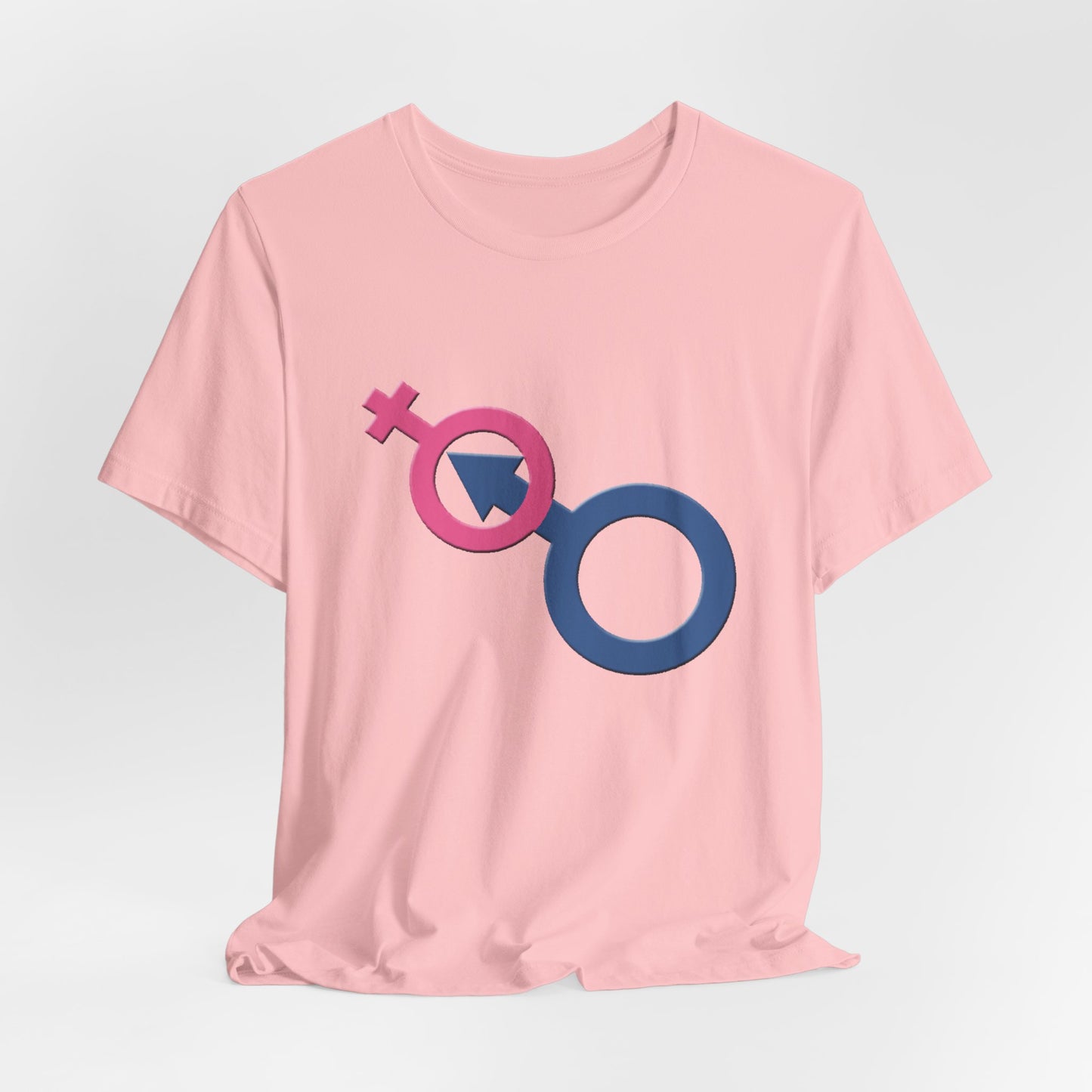 Man In Woman T-Shirt Short Sleeve