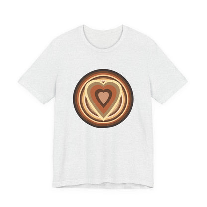 Beige Power Hearts T-Shirt Short Sleeve