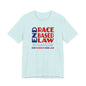 END RACE BASED LAW Canada Blue Red T-Shirt Short Sleeve