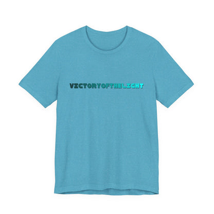 Victory Of The Light  Blue Banner T-Shirt Short Sleeve