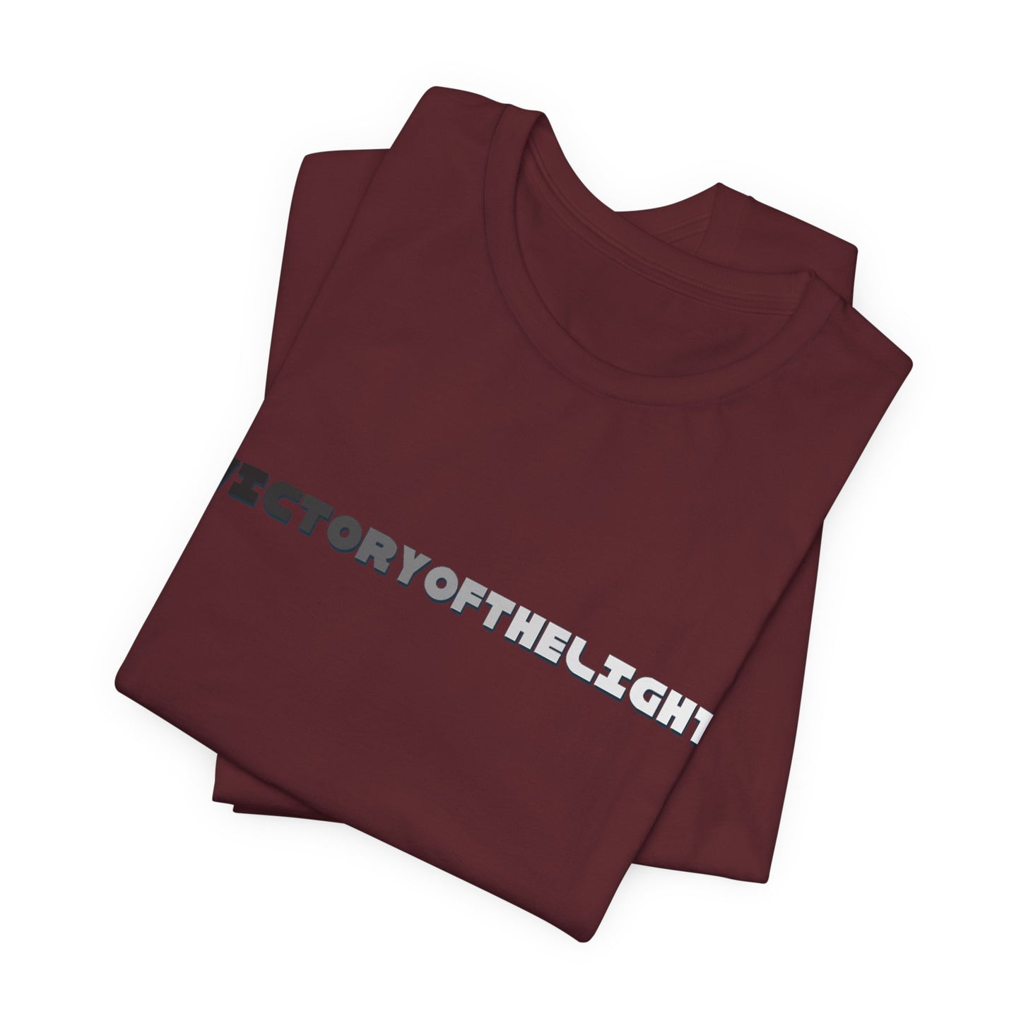 Victory Of The Light Grey Banner T-Shirt Short Sleeve
