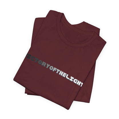 Victory Of The Light Grey Banner T-Shirt Short Sleeve