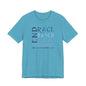 END RACE BASED LAW Canada Slim Blue T-Shirt Short Sleeve