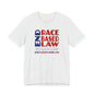 END RACE BASED LAW Canada Blue Red T-Shirt Short Sleeve