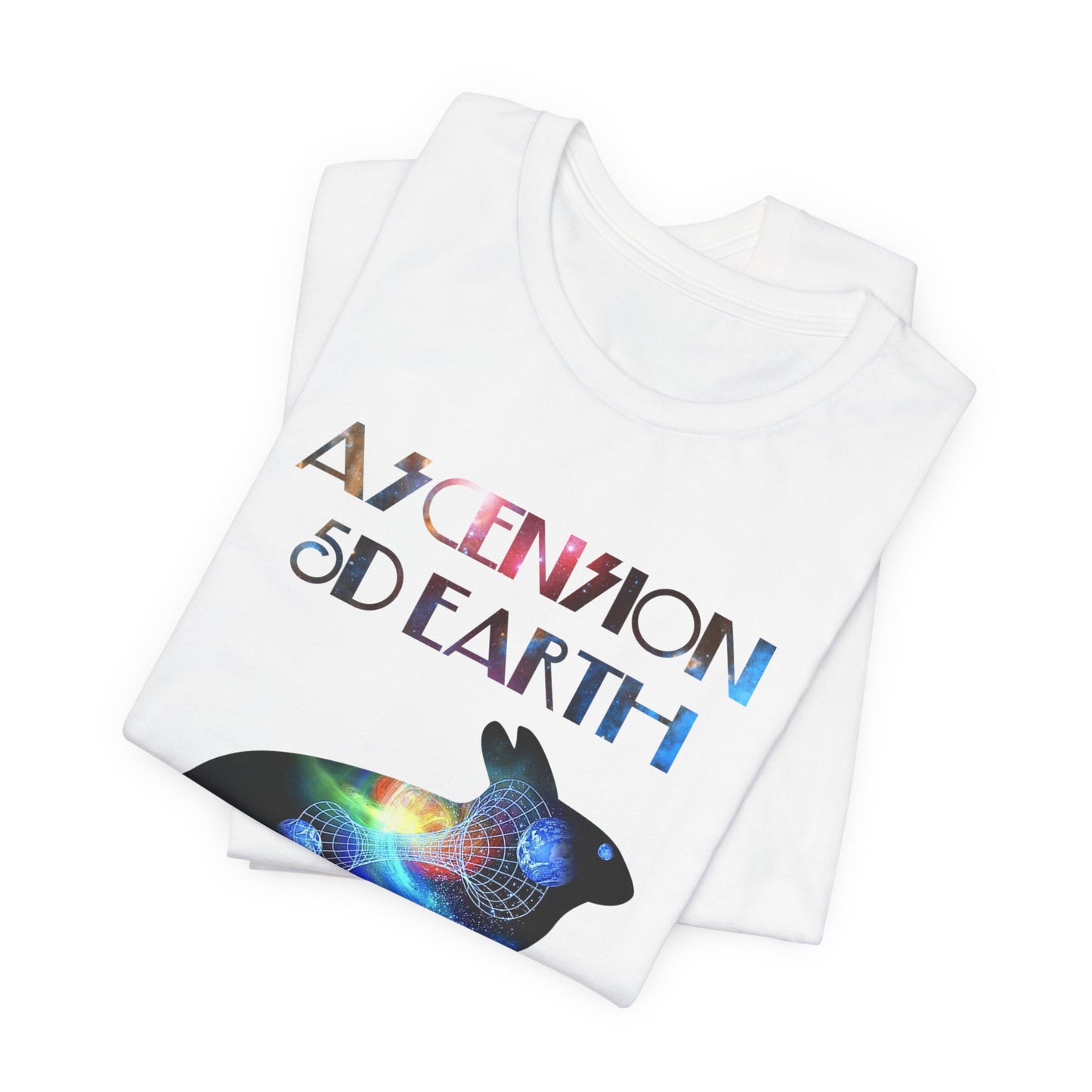 Ascension 5D Earth Rabbit T-Shirt Short Sleeve