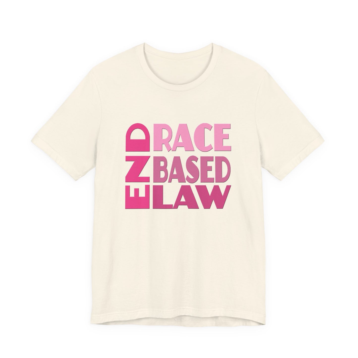 END RACE BASED LAW Pink T-Shirt Short Sleeve