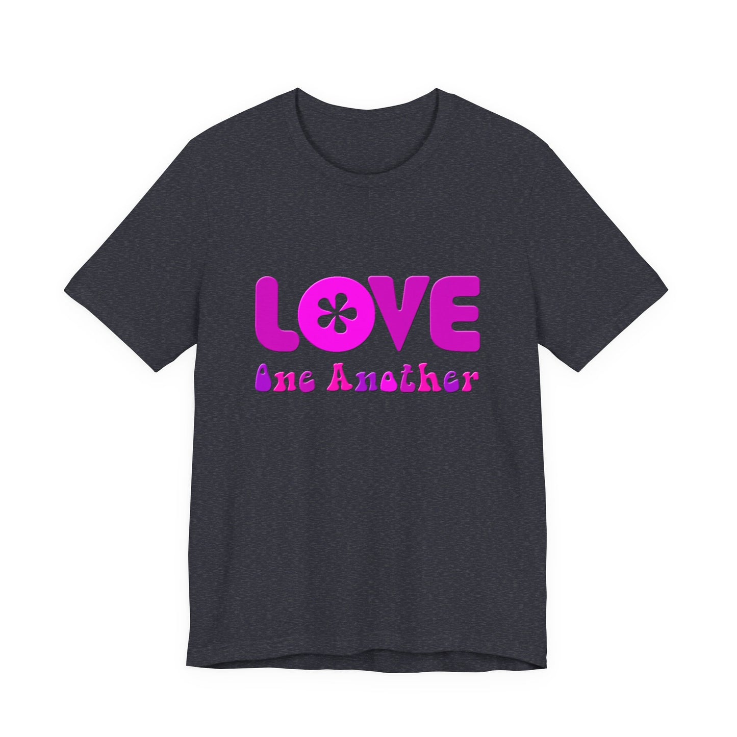 Love One Another Pink T-Shirt Short Sleeve