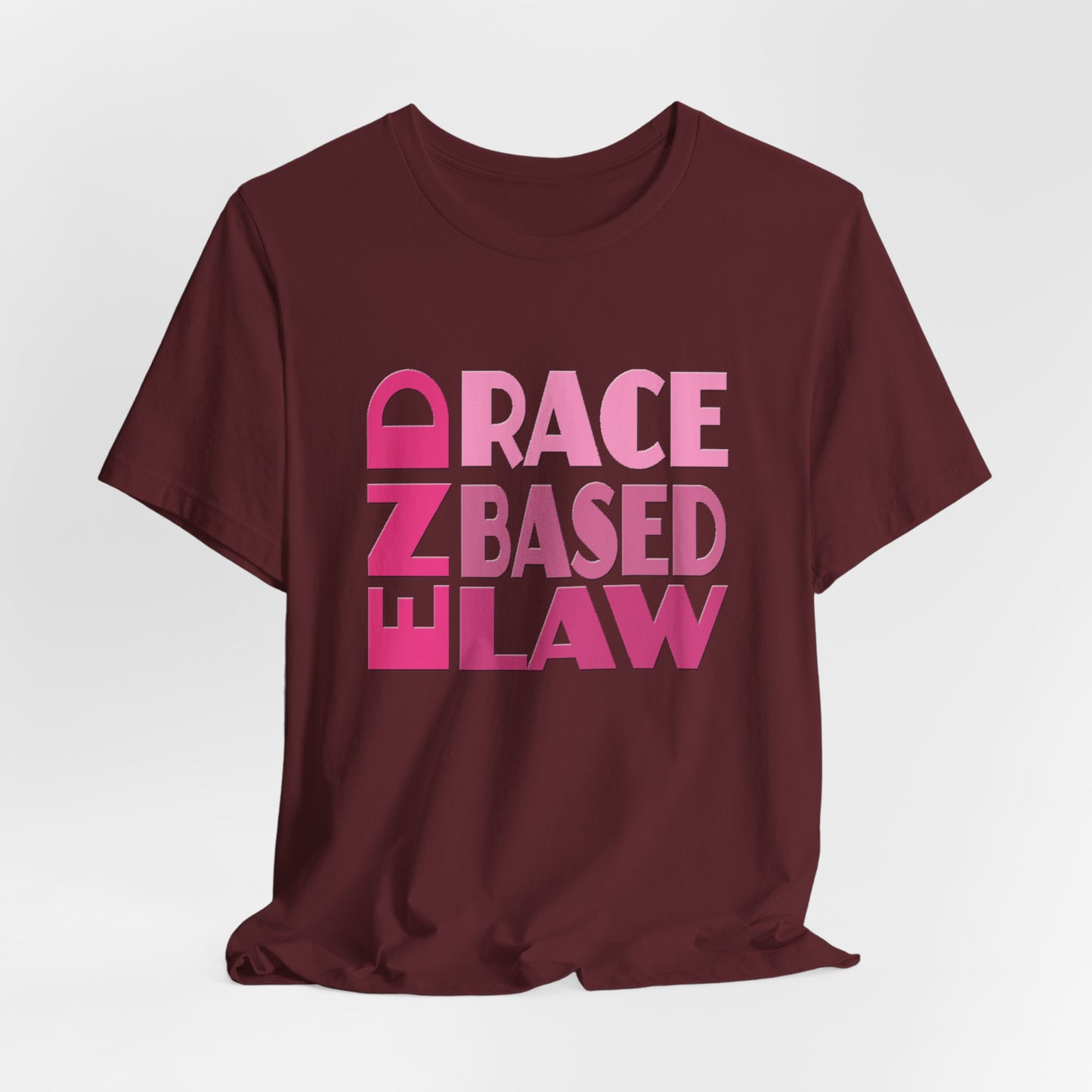 END RACE BASED LAW Pink T-Shirt Short Sleeve