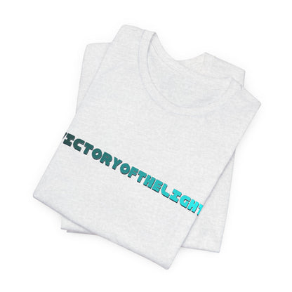 Victory Of The Light  Blue Banner T-Shirt Short Sleeve