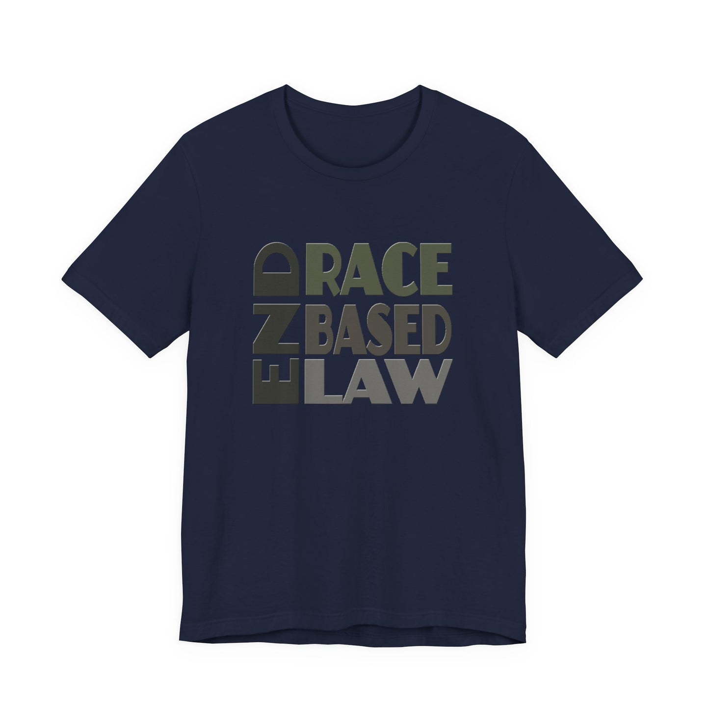 END RACE BASED LAW Grey T-Shirt Short Sleeve
