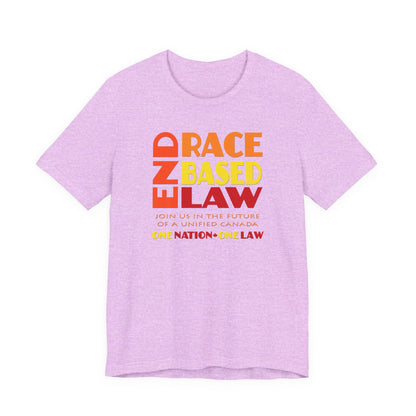 END RACE BASED LAW Canada Sunset T-Shirt Short Sleeve