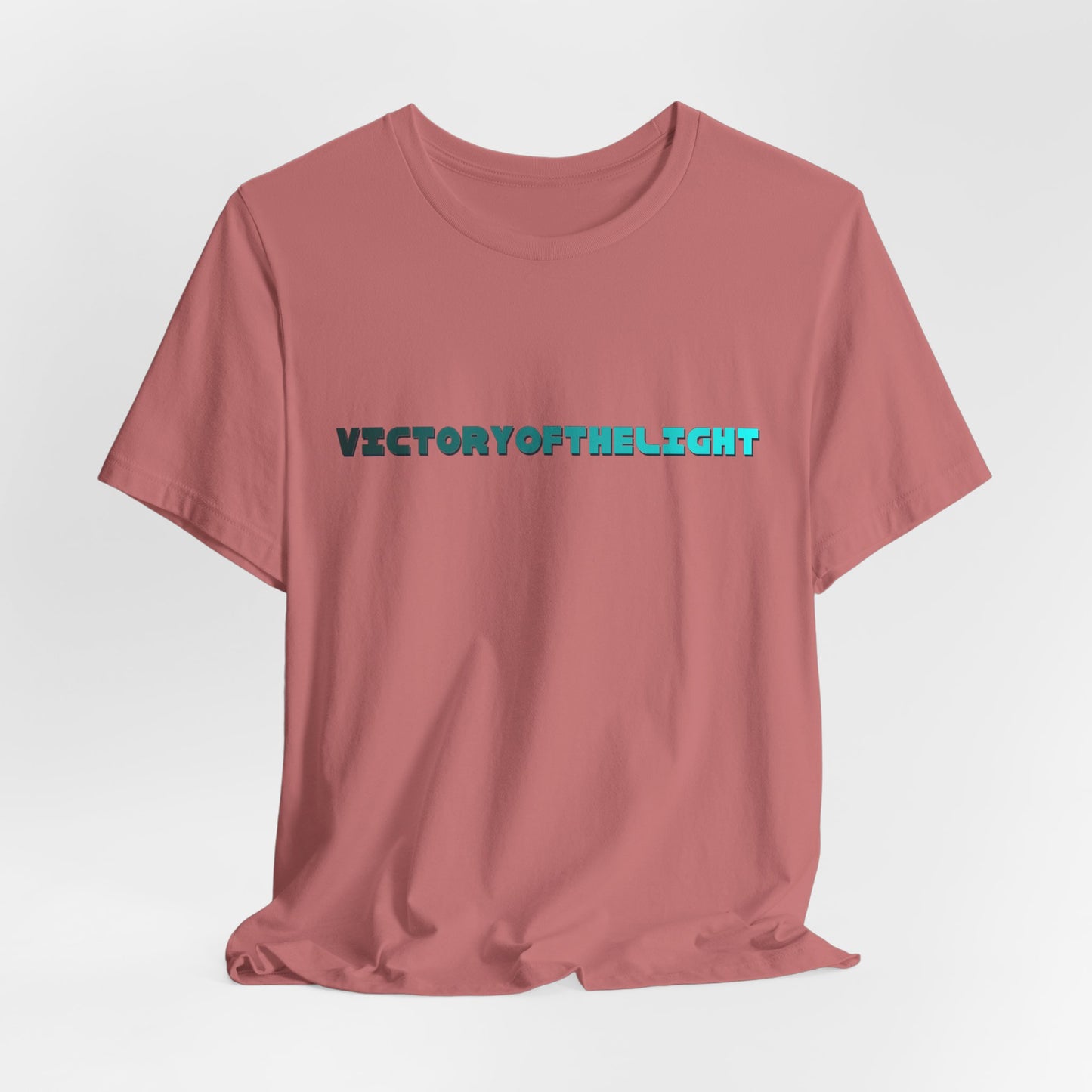 Victory Of The Light  Blue Banner T-Shirt Short Sleeve