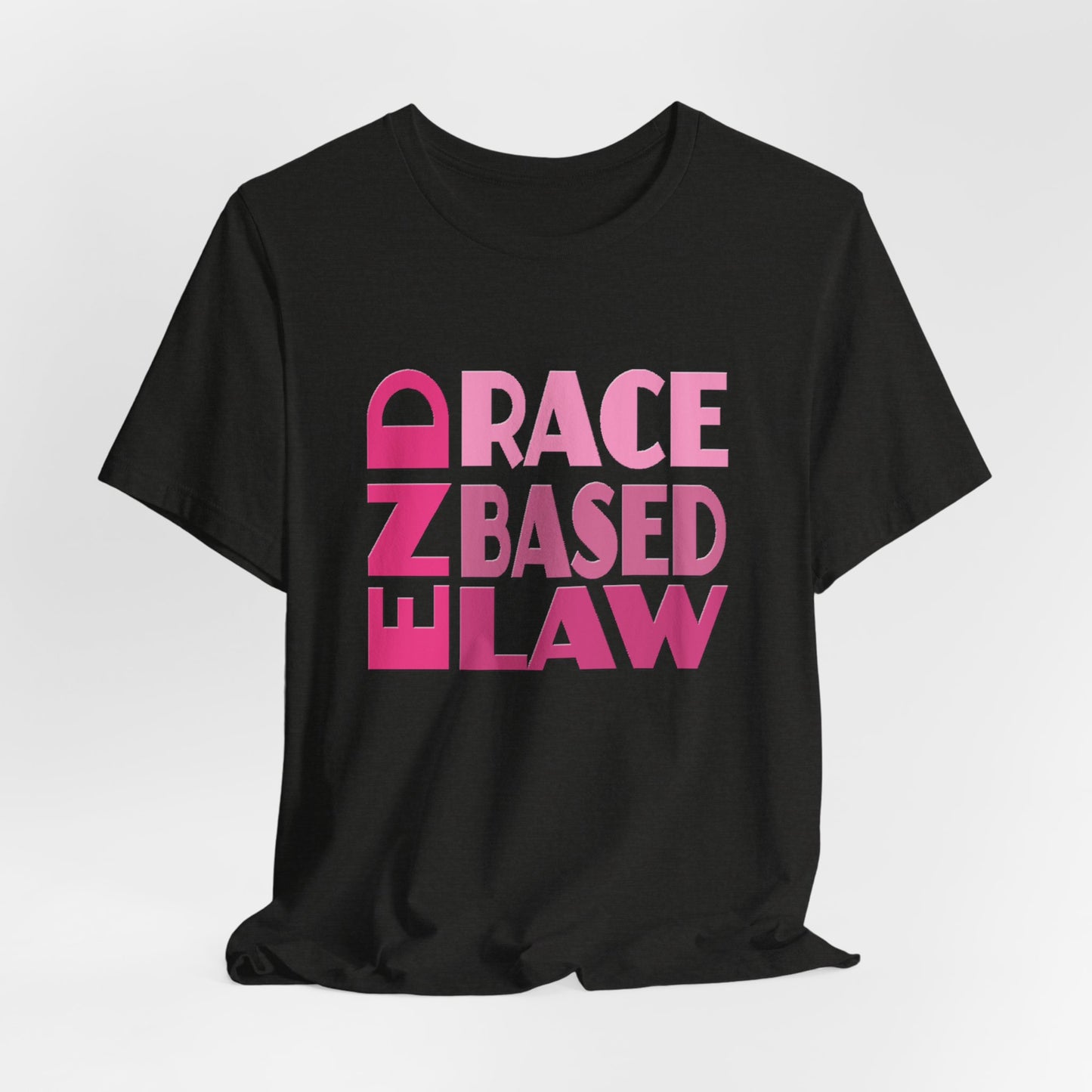 END RACE BASED LAW Pink T-Shirt Short Sleeve