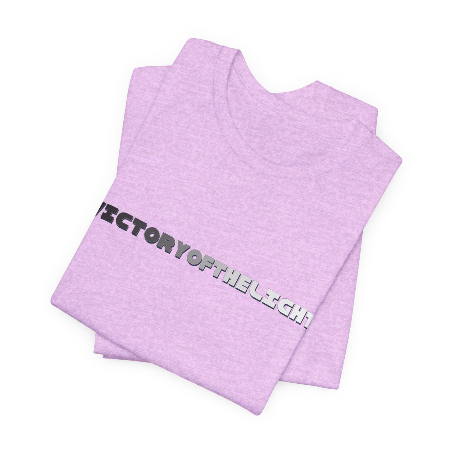 Victory Of The Light Grey Banner T-Shirt Short Sleeve