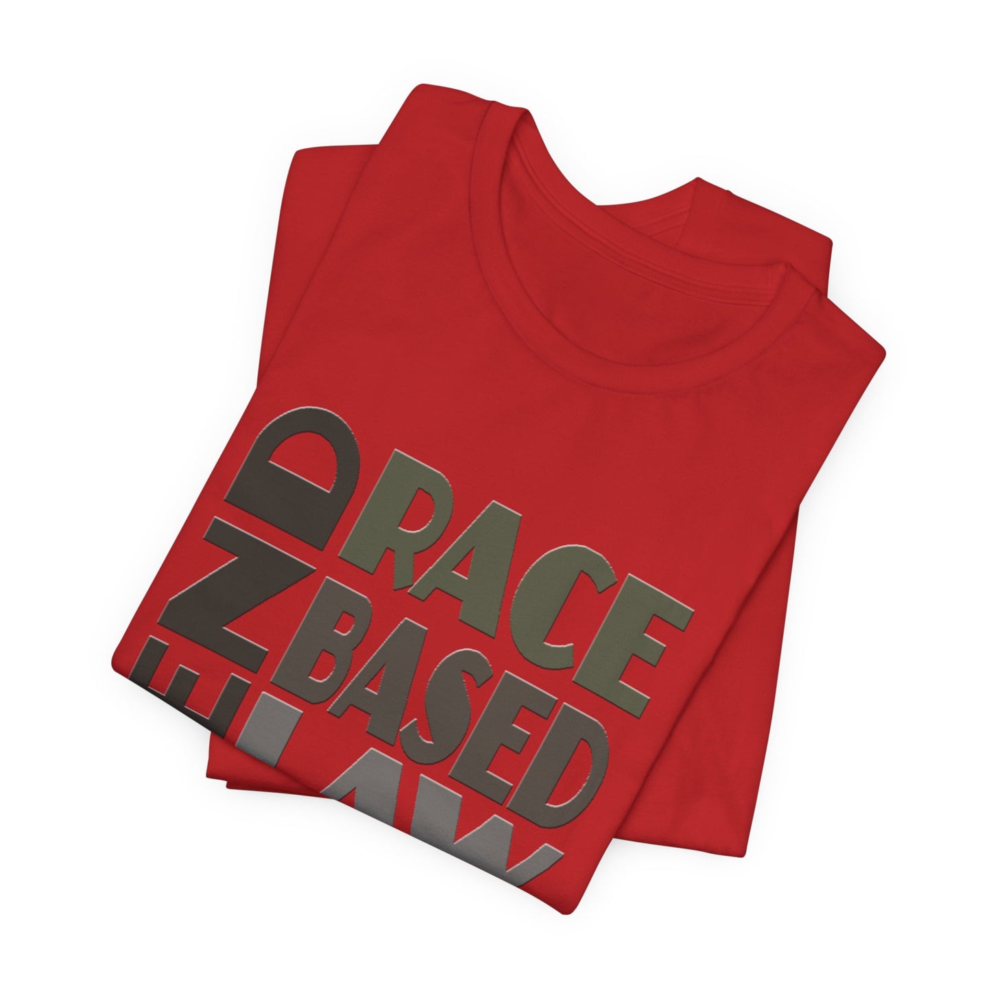 END RACE BASED LAW Grey T-Shirt Short Sleeve