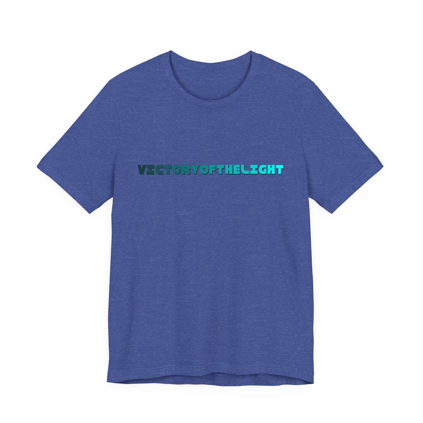 Victory Of The Light  Blue Banner T-Shirt Short Sleeve