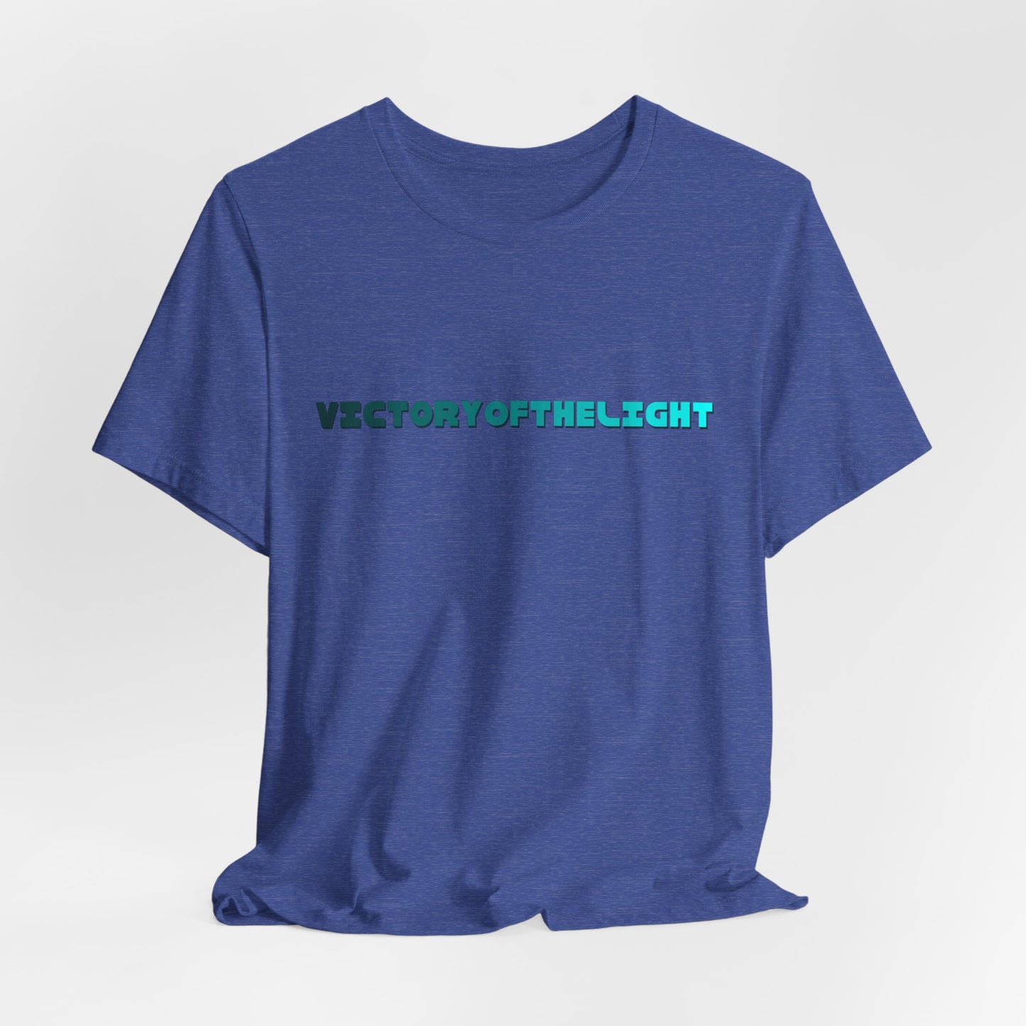Victory Of The Light  Blue Banner T-Shirt Short Sleeve