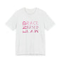 END RACE BASED LAW Slim Pink T-Shirt Short Sleeve