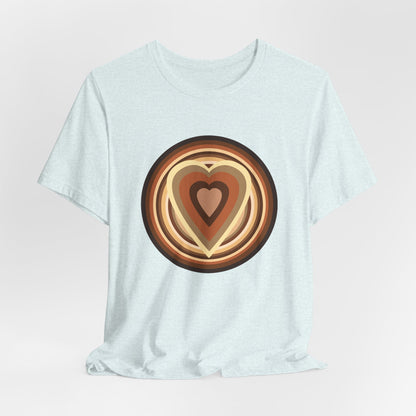 Beige Power Hearts T-Shirt Short Sleeve