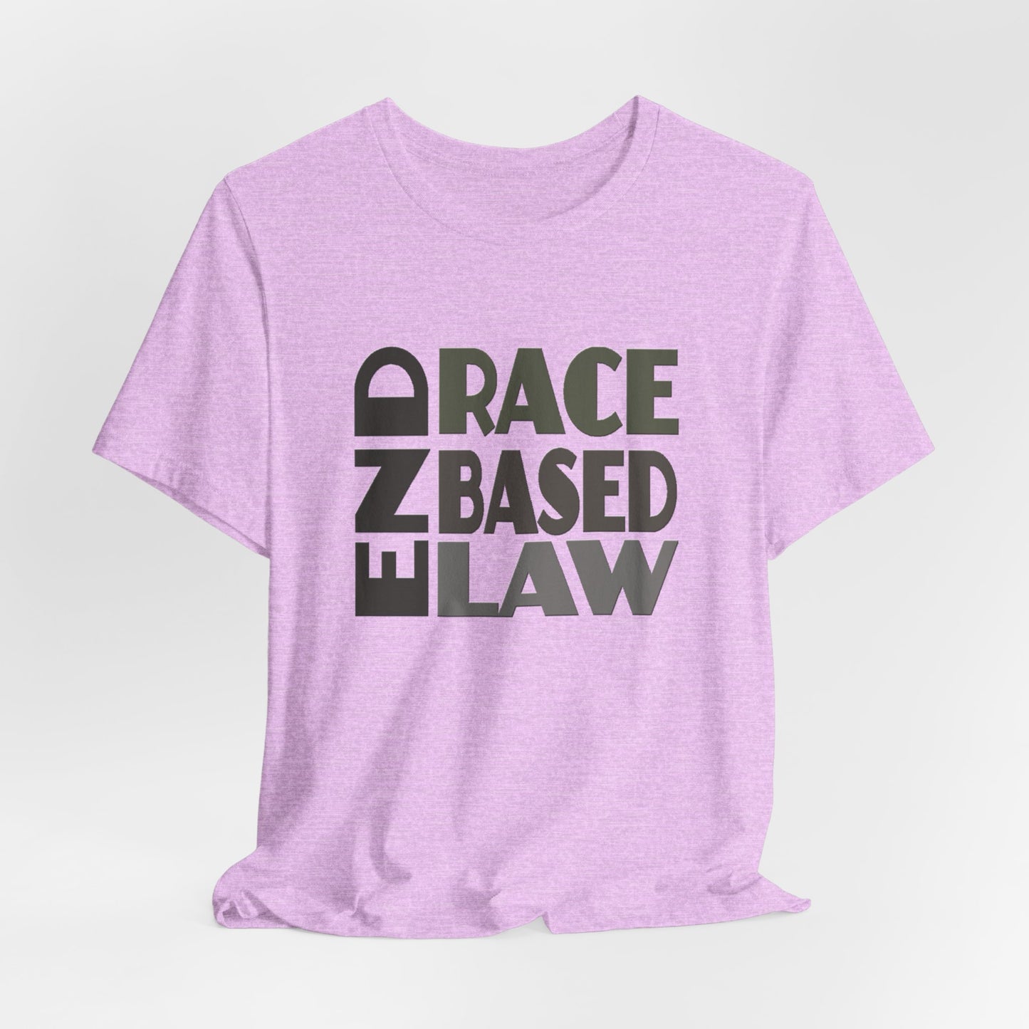 END RACE BASED LAW Grey T-Shirt Short Sleeve