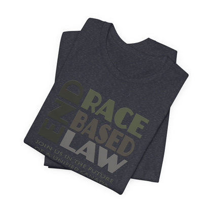 END RACE BASED LAW Canada Grey T-Shirt Short Sleeve