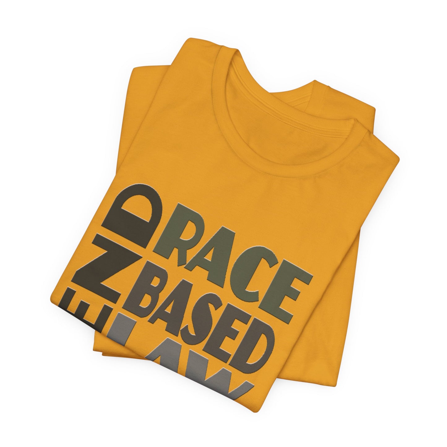 END RACE BASED LAW Grey T-Shirt Short Sleeve