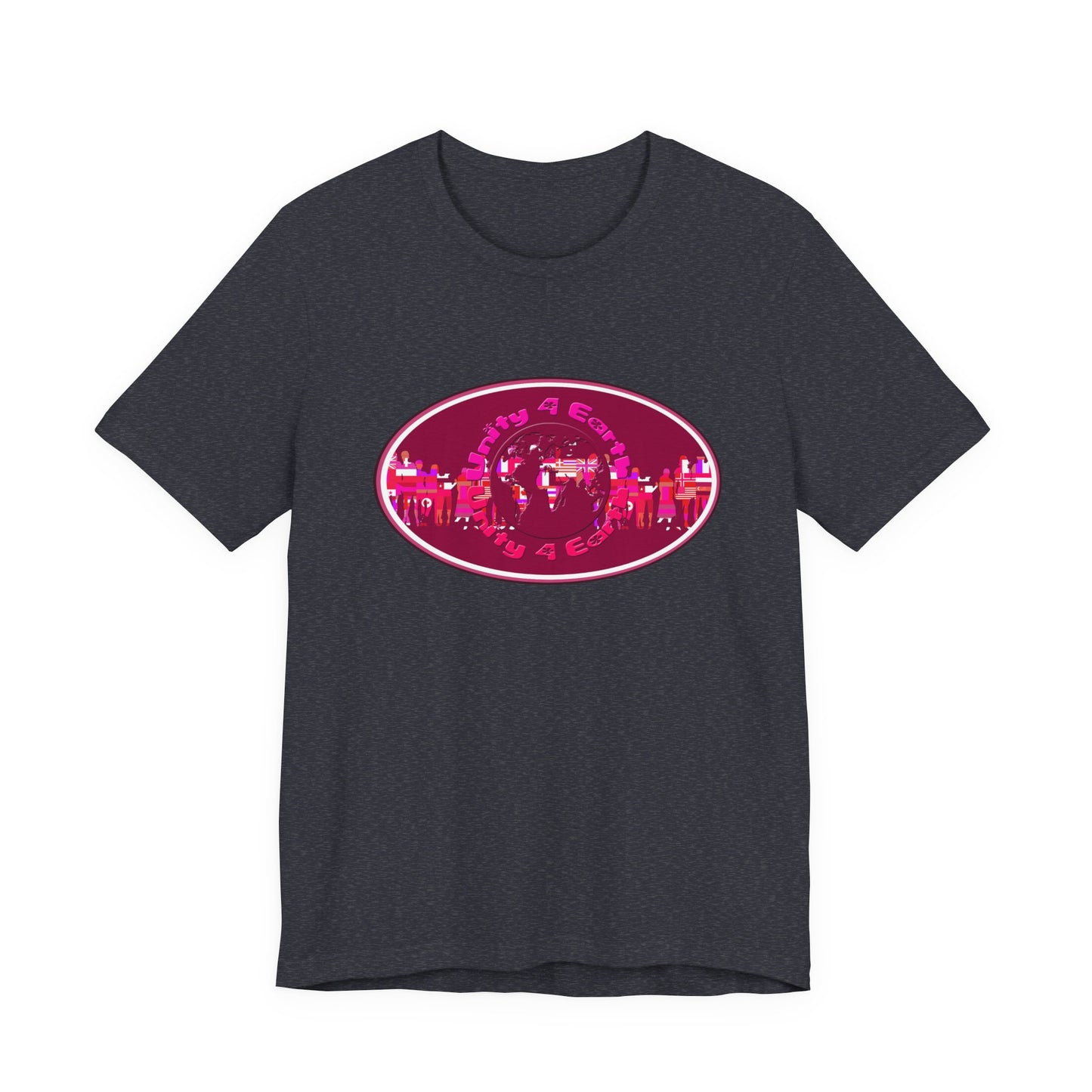 Unity 4 Earth Oval T-Shirt Short Sleeve