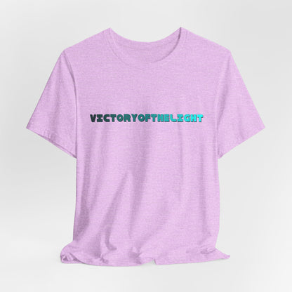 Victory Of The Light  Blue Banner T-Shirt Short Sleeve