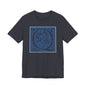 Q Scroll Blue T-Shirt Short Sleeve