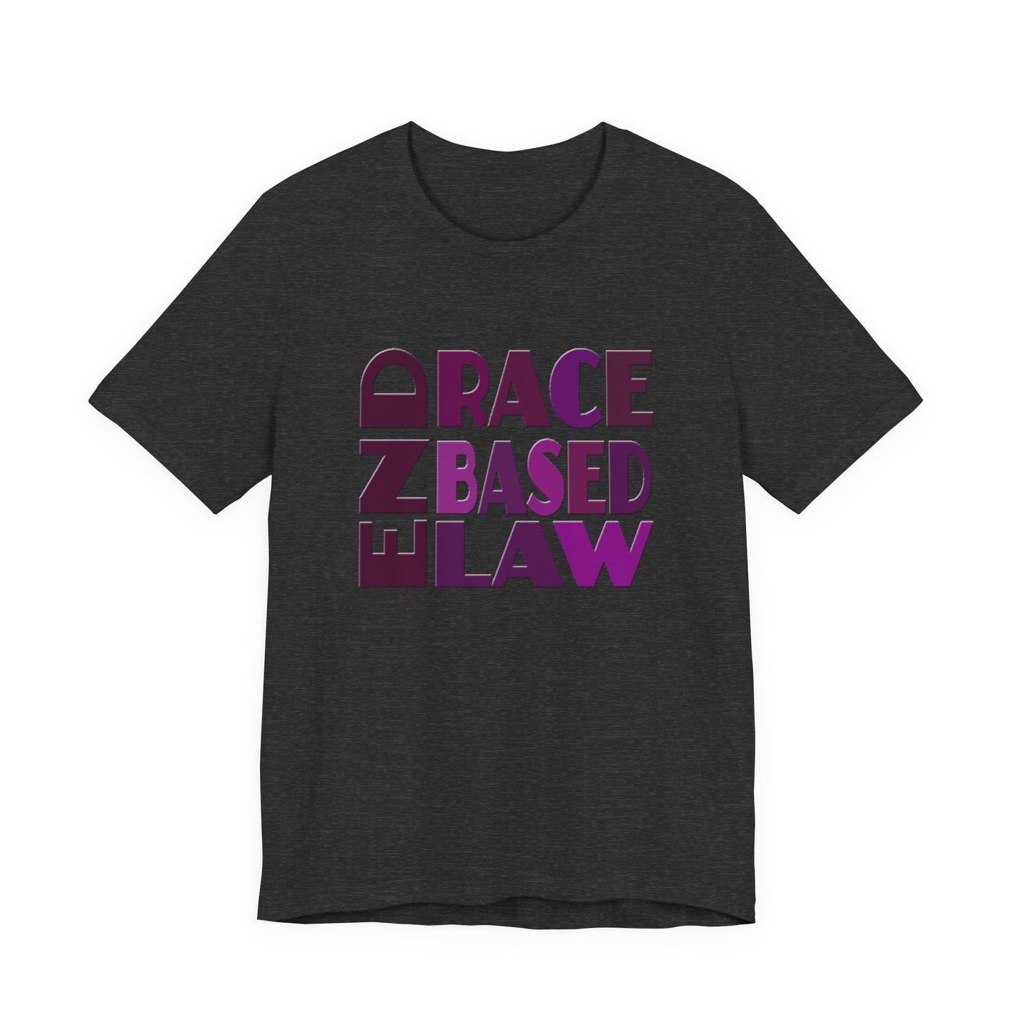 END RACE BASED LAW Purple T-Shirt Short Sleeve