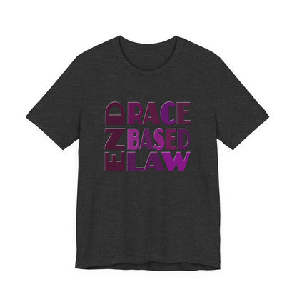 END RACE BASED LAW Purple T-Shirt Short Sleeve