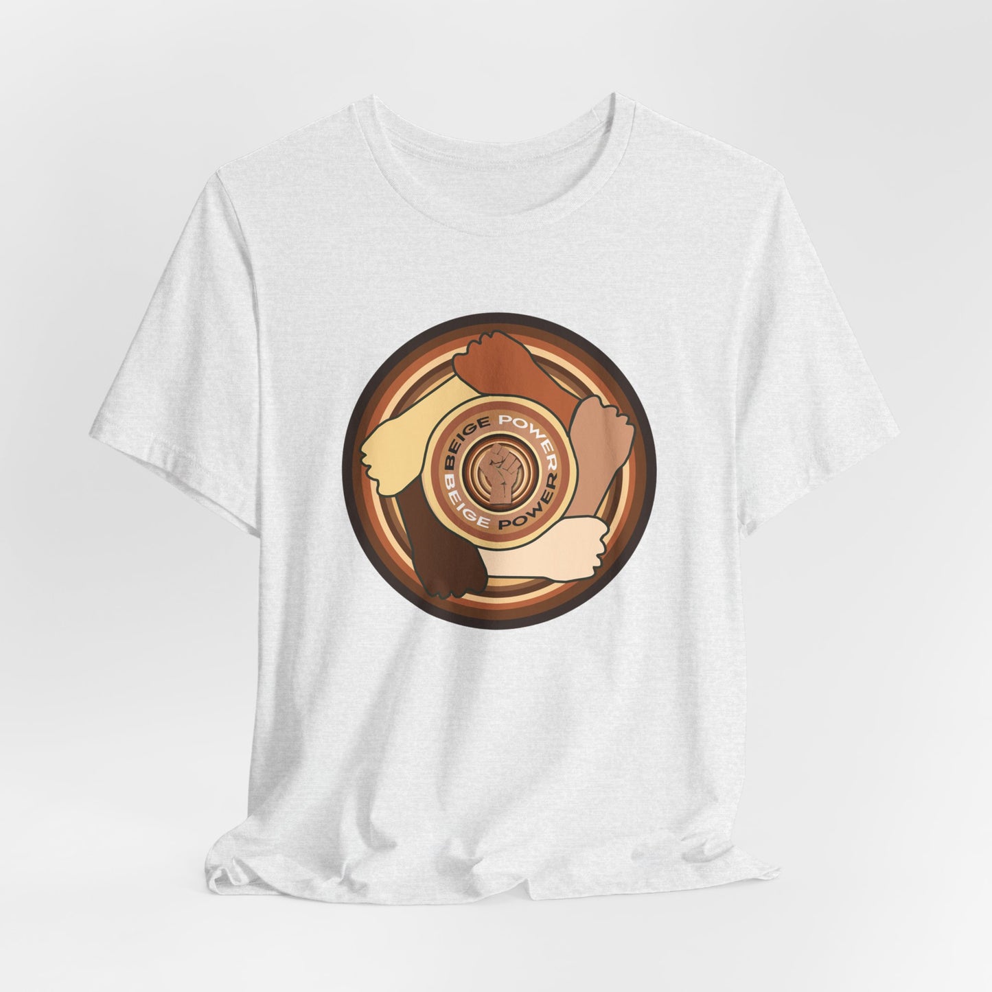 Beige Power T-Shirt Short Sleeve