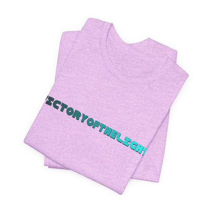 Victory Of The Light  Blue Banner T-Shirt Short Sleeve