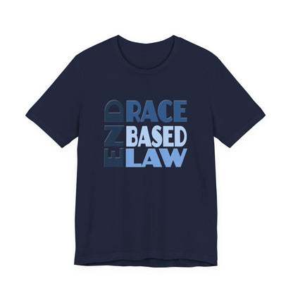 END RACE BASED LAW Blue T-Shirt Short Sleeve