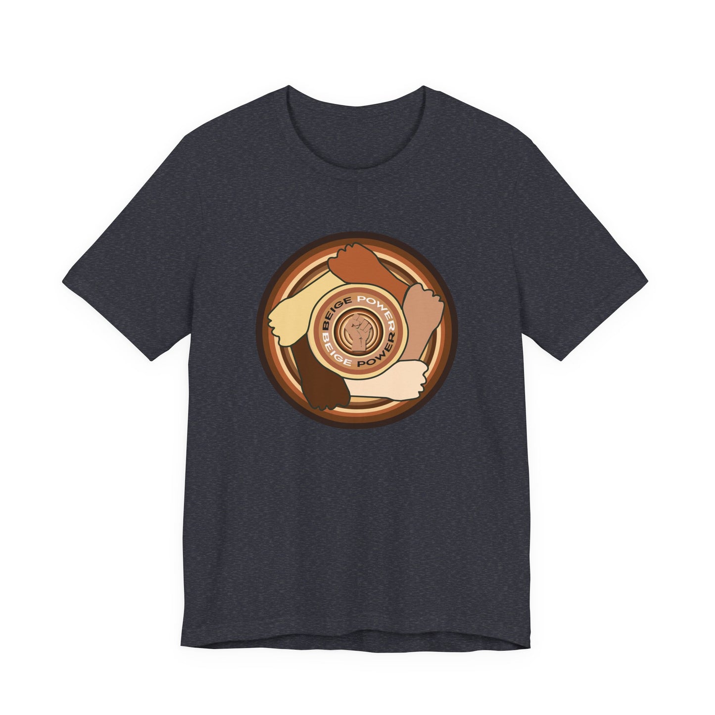 Beige Power T-Shirt Short Sleeve