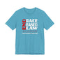 END RACE BASED LAW Canada Red White T-Shirt Short Sleeve