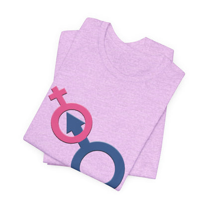 Man In Woman T-Shirt Short Sleeve